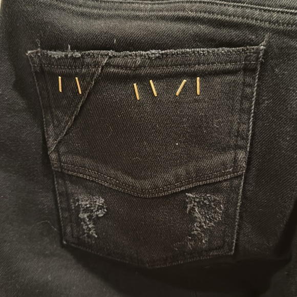 Zadig & Voltaire Eva Grunge Black Denim 27 - Picture 9 of 11